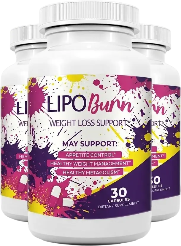 Three LipoBurn bottles